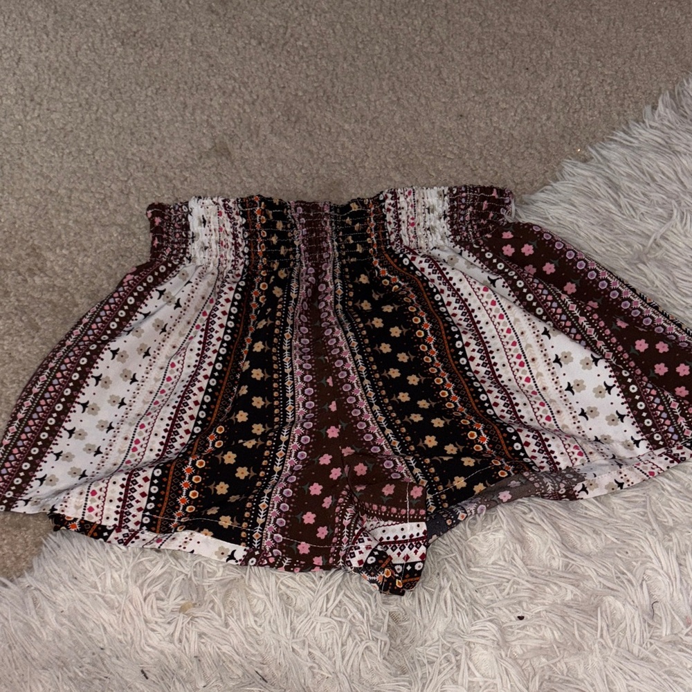 SHEIN Floral and Geometric Patterned Shorts